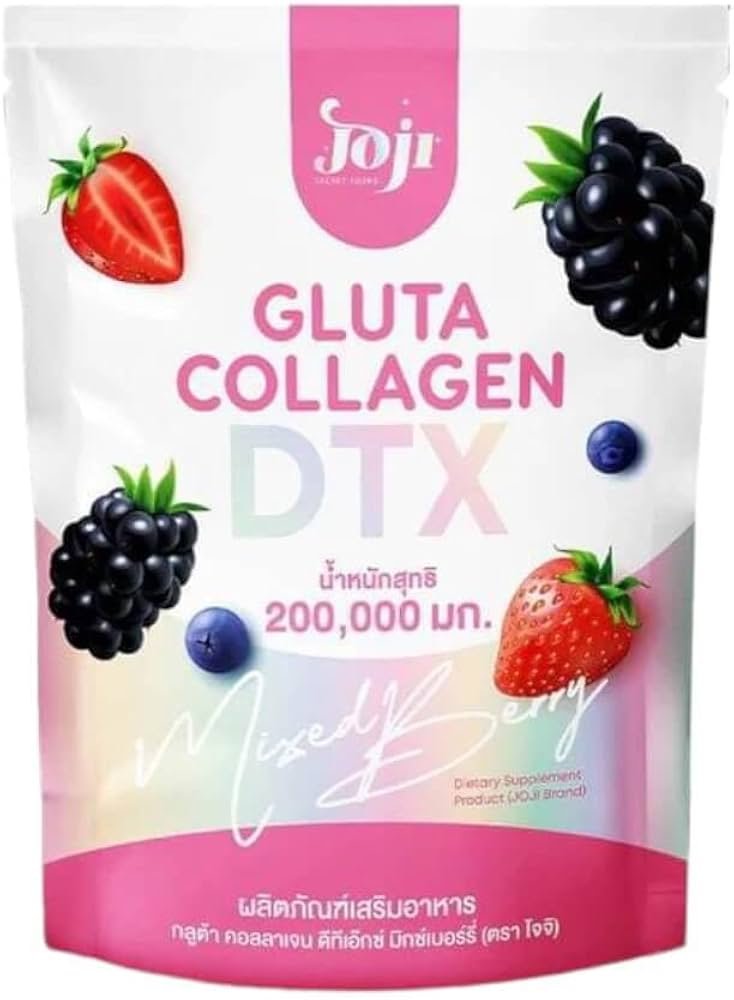 Joji Gluta Collagen DTX Plus Mixed Berry Drink Mix 10 Sachets